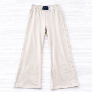 Talentless Wide Leg Boxing Pants Beige Cotton Lounge TWF190901